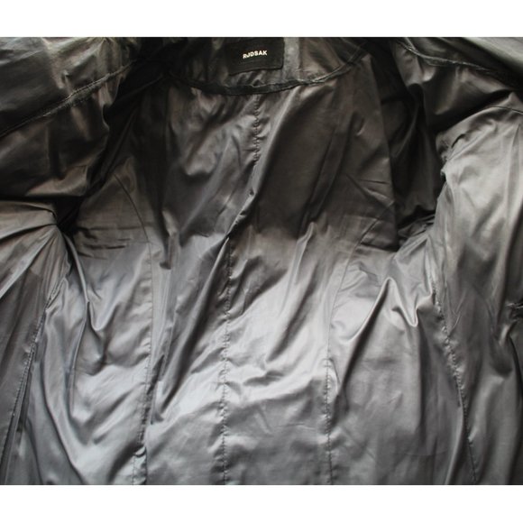 Rudsak Sophie Down Coat with Leather Belt / Small / Grey Black Down - Picture 14 of 16